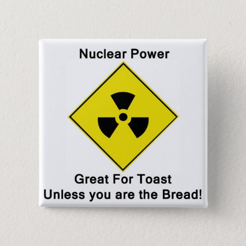 Anti Nuclear Power Logo Button Badge