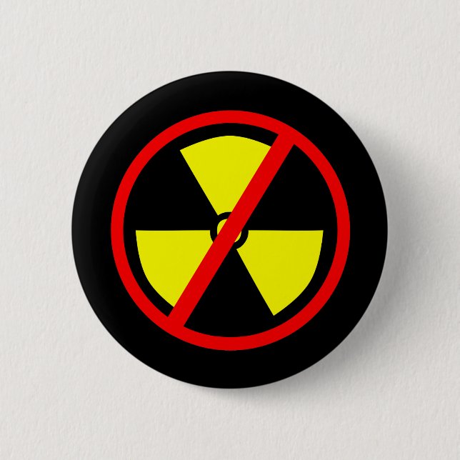 Anti-Nuclear Symbol Pinback Button (Front)