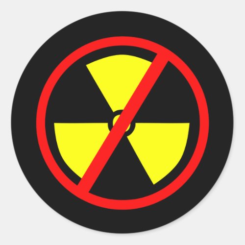 Anti_Nuclear Symbol Sticker