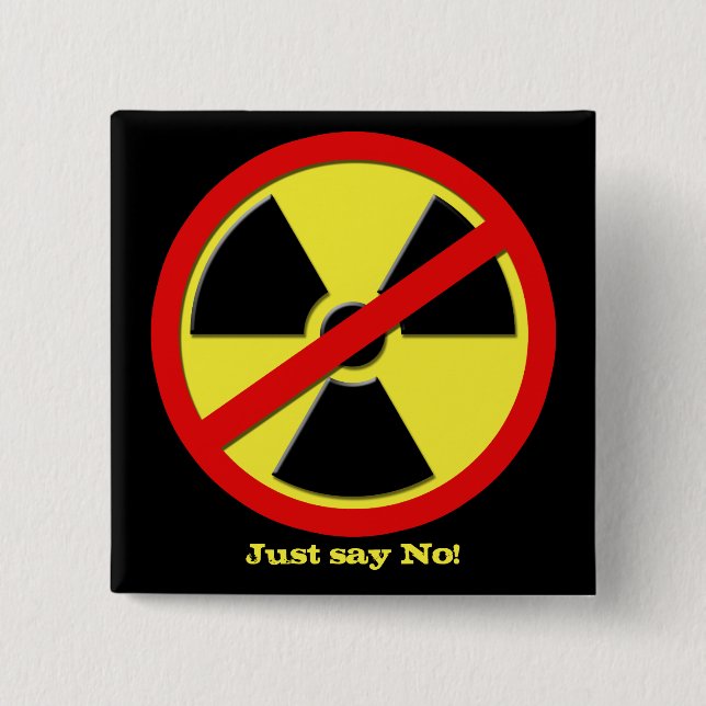 Anti Nukes - Japan says No! Button (Front)