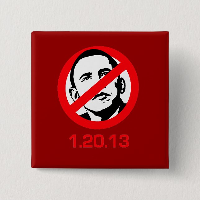 Anti-Obama - 1.20.13 Pinback Button (Front)