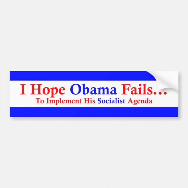 Anti-Obama 1 Bumper Sticker (Front)
