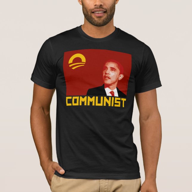 Anti-Obama: Barack Obama Communist T-Shirt (Front)