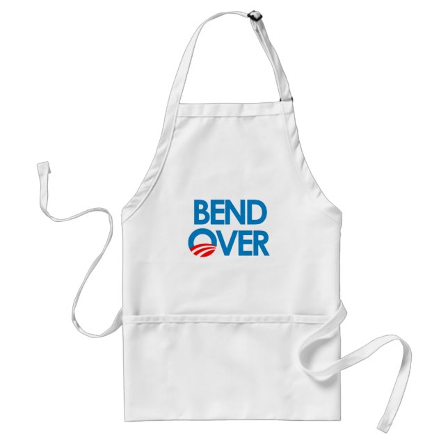 Anti-Obama - Bend Over Adult Apron (Front)