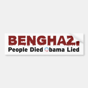 Anti-Obama Benghazi Bumper Sticker