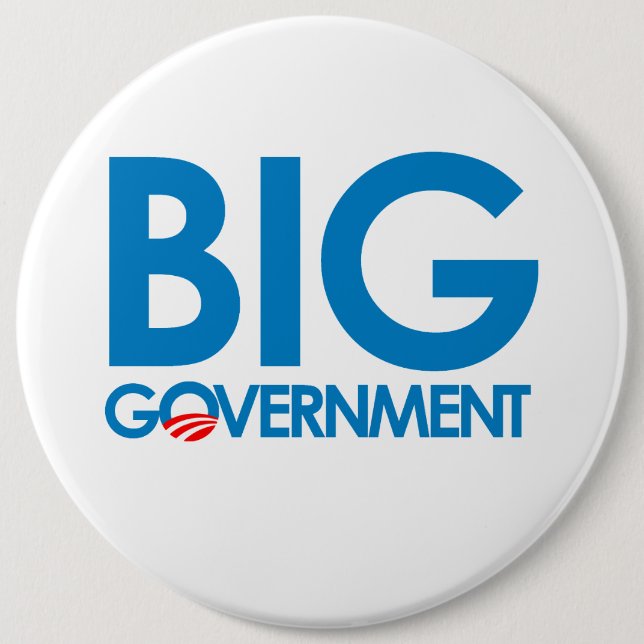 Anti-Obama - Big Government Button (Front)