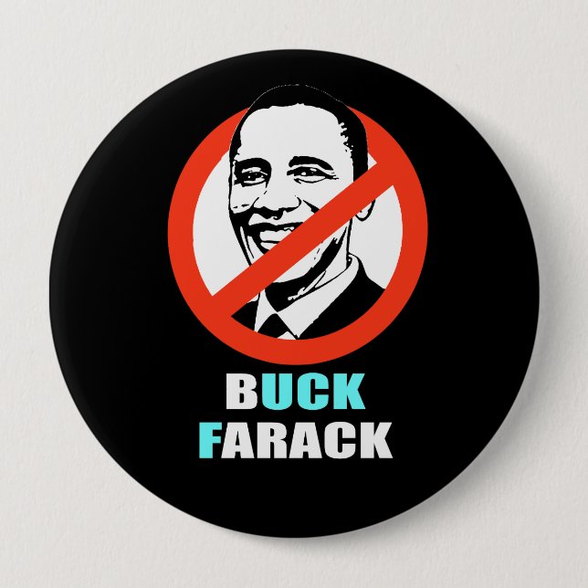 Anti-Obama - buck farack Pinback Button (Front)