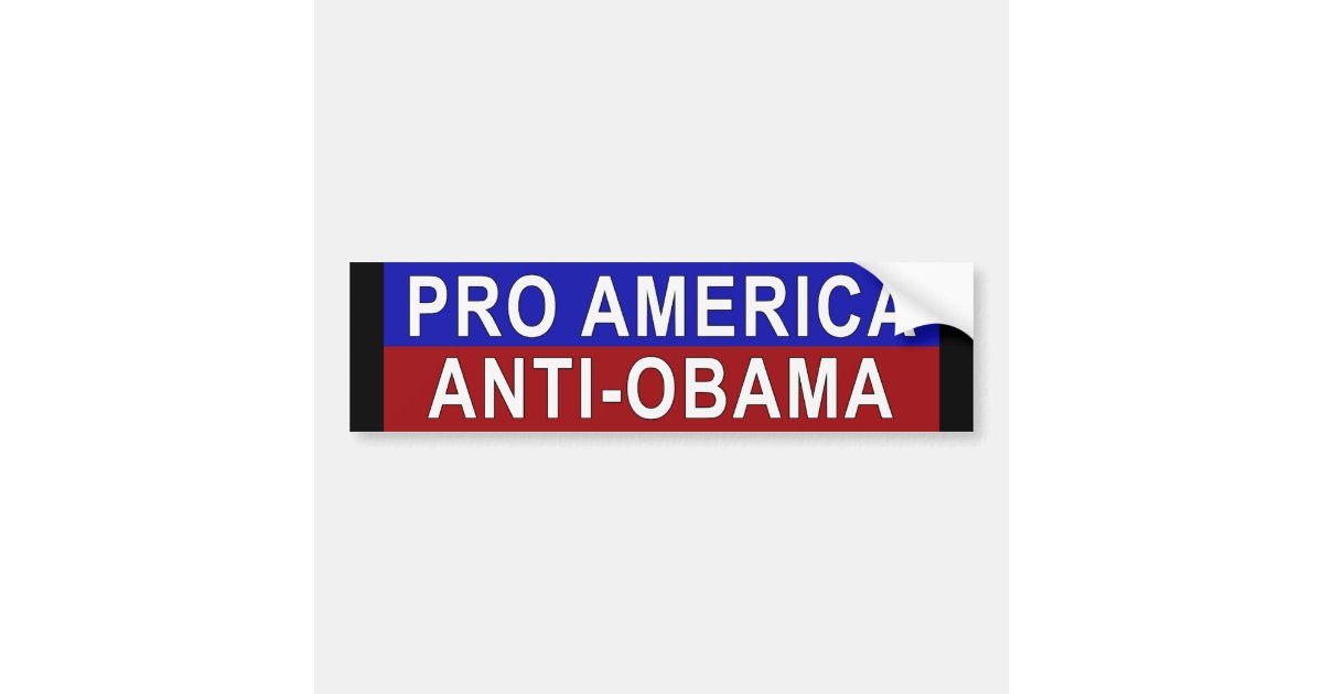 Anti Obama Bumper Sticker 