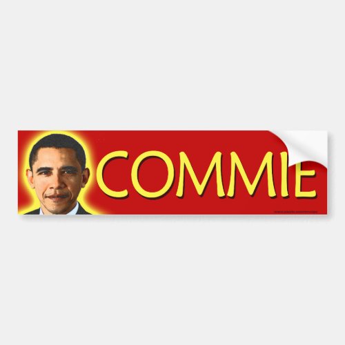 anti Obama Commie bumper sticker