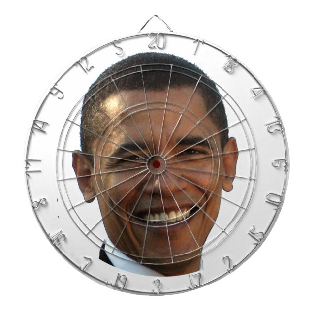 anti obama dartboard with darts (Front)