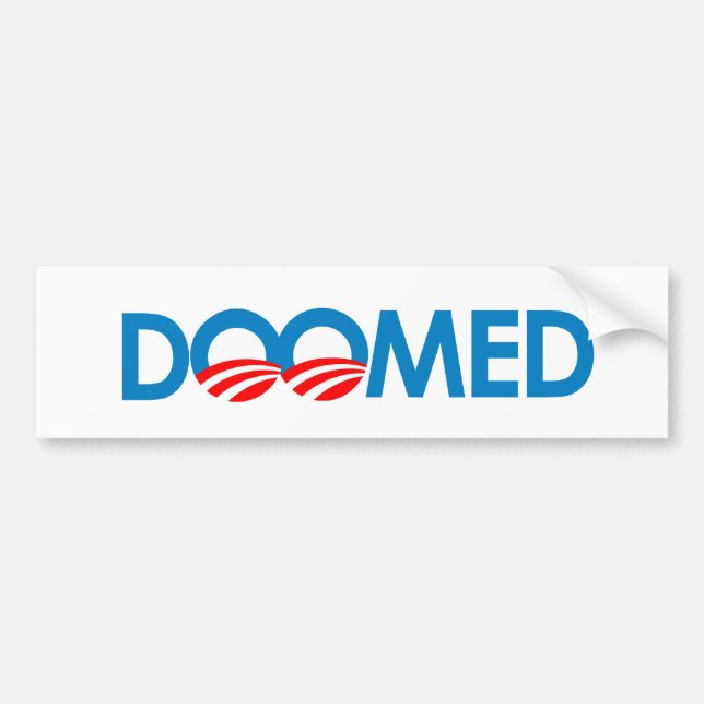 Anti-Obama - Doomed Bumper Sticker (Front)
