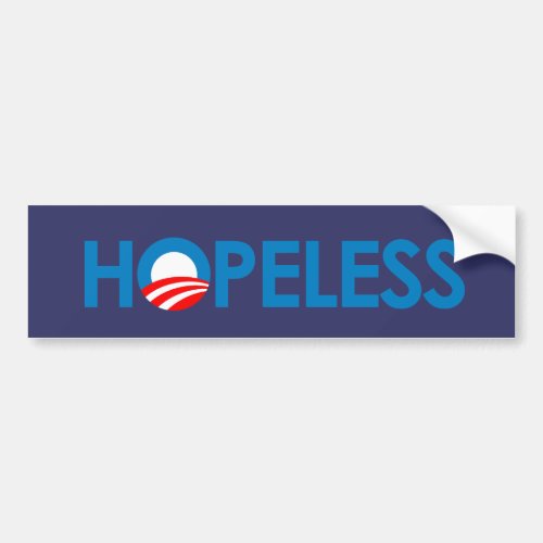 Anti_Obama _ HOPELESS Bumper Sticker