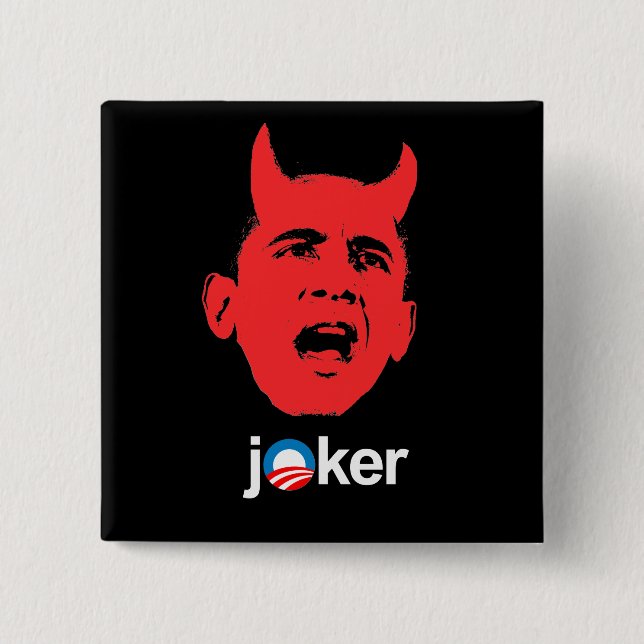 Anti-Obama - Joker Button (Front)