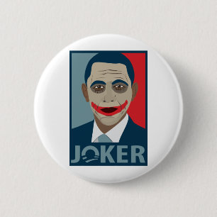 Anti-Obama Joker Pinback Button