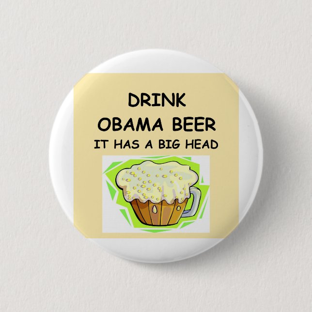 anti obama jokes button (Front)