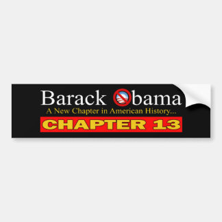 Anti-Obama - New Chapter...Bankruptcy Bumper Sticker