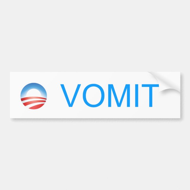 Anti-Obama O-Vomit  Bumper Sticker (Front)