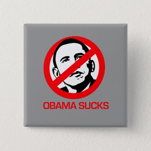 Anti_Obama _ Obama Sucks Pinback Button