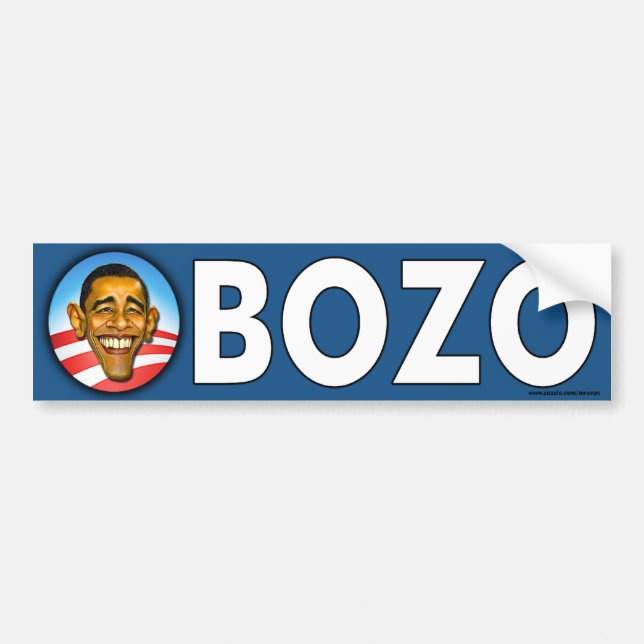 Anti Obama "Obozo" bumper sticker (Front)