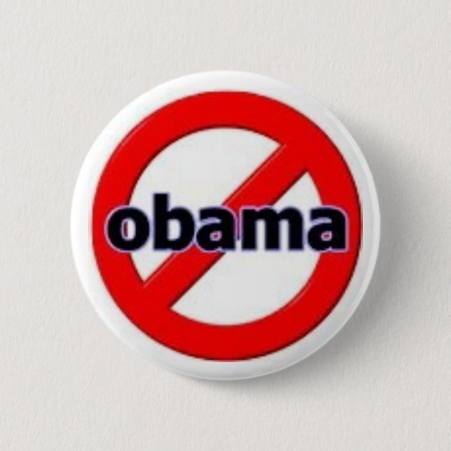 Anti-Obama Pinback Button (Front)