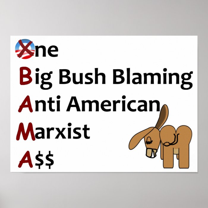 Anti Obama Print