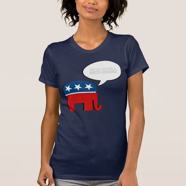 Anti-Obama - PRO-GOD PRO-GUNS ANTI-OBAMA T-shirt (Front)