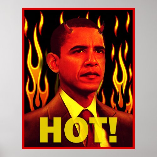 Anti_Obama Red Devil Giant Poster