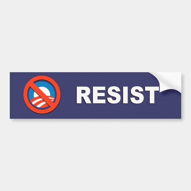 Anti-Obama - Resist Bumper Sticker (Front)