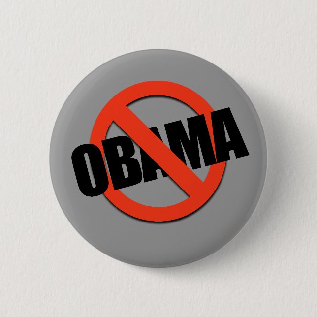 ANTI-OBAMA TEE BUTTON (Front)