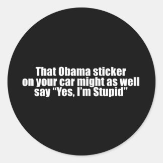 Anti-Obama - that obama sticker might as well say