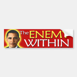 anti Obama "The Enemy Within" Bumper Sticker