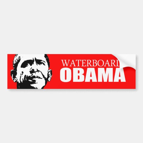 Anti_Obama _ Waterboard Obama Bumper Sticker