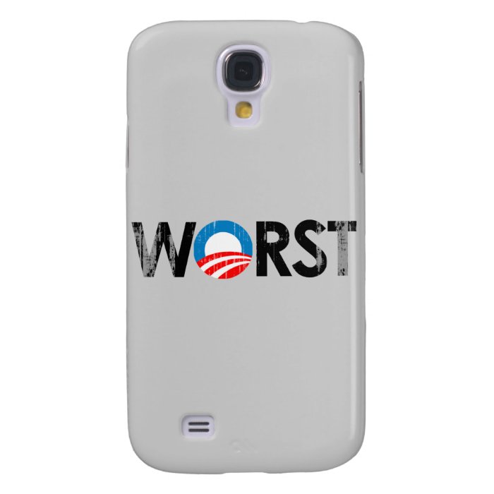 ANTI OBAMA   WORST BLACK  Faded.png Samsung Galaxy S4 Case