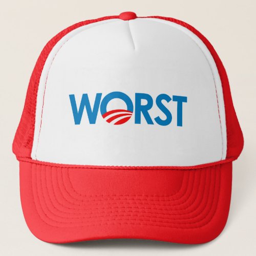 Anti_Obama _ Worst Trucker Hat