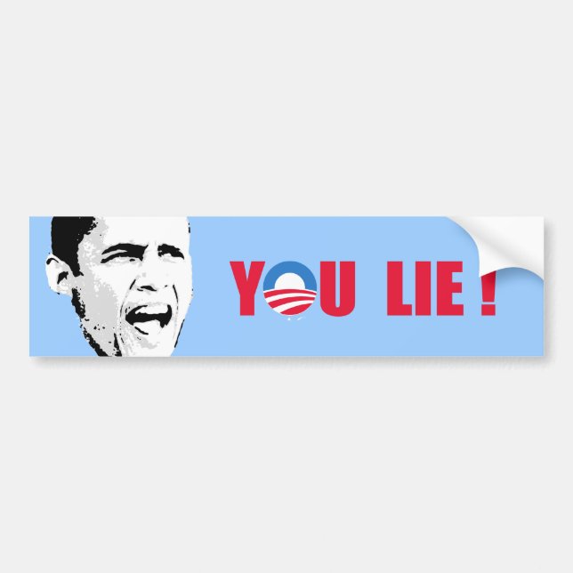 Anti-Obama - You Lie Bumper Sticker (Front)