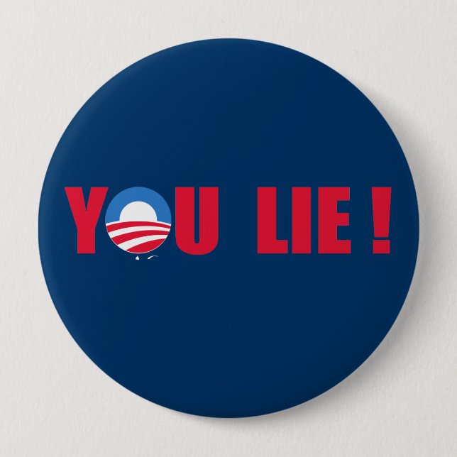 Anti-Obama - You Lie Pinback Button (Front)