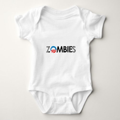 ANTI_OBAMA _ ZOMBIES BLACK 2_ Fadedpng Baby Bodysuit