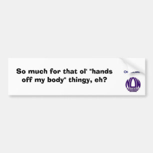Anti obamacare bumper sticker