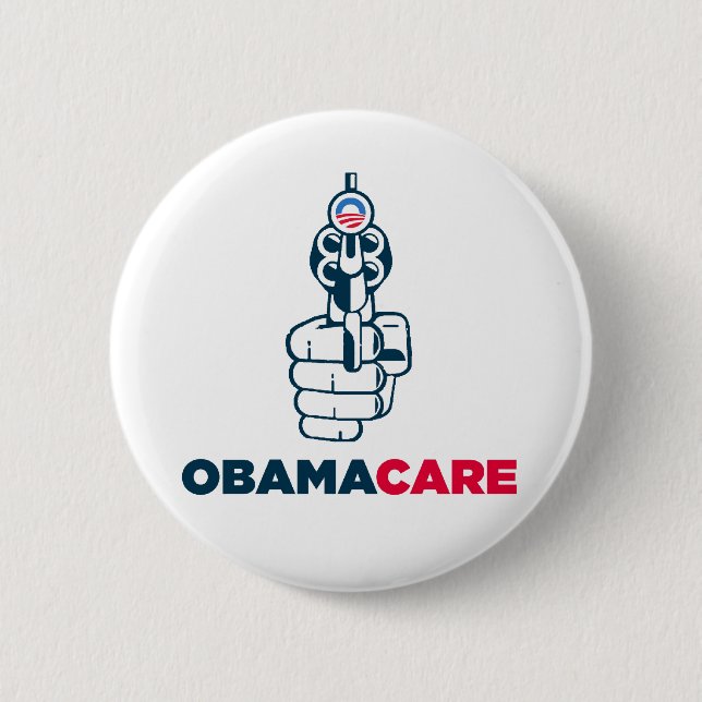 Anti Obamacare button (Front)
