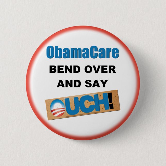 Anti ObamaCare Button (Front)
