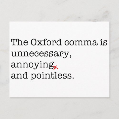 Anti_Oxford Comma Postcard