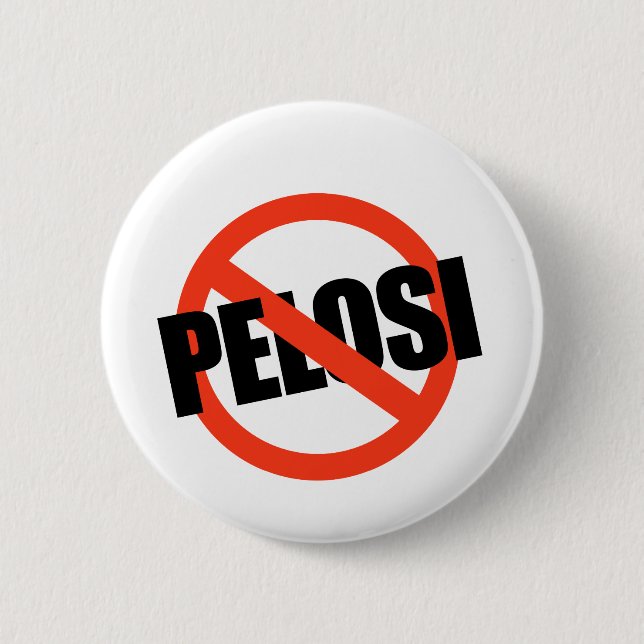 Anti-Pelosi / Anti-Nancy Pelosi Pinback Button (Front)