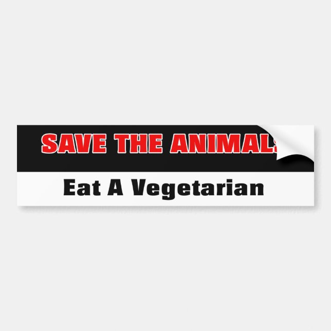 Anti-PETA bumper sticker (Front)
