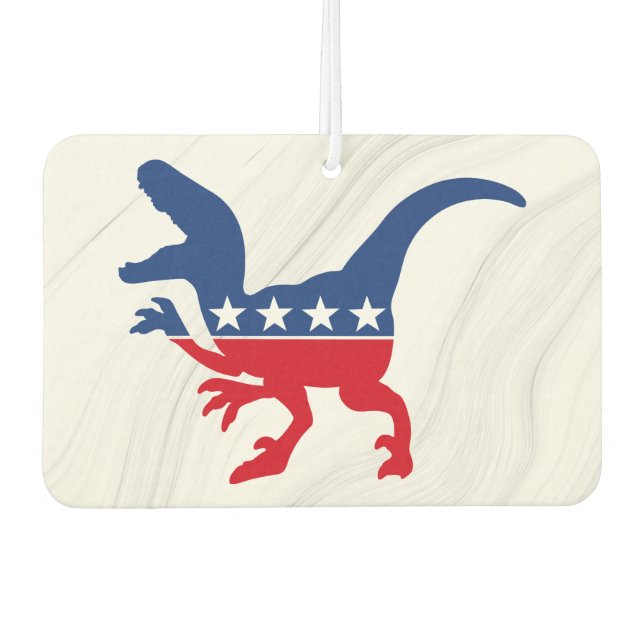 Anti-Politics Patriotic T-Rex Air Freshener (Front)