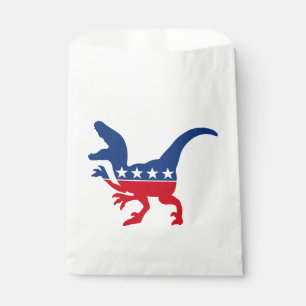 Anti-Politics Patriotic T-Rex Favor Bag