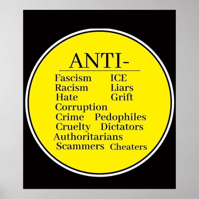 Anti- Poster (Front)