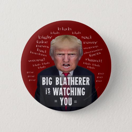 Anti President Donald Trump 1984 Political Parody Pinback Button