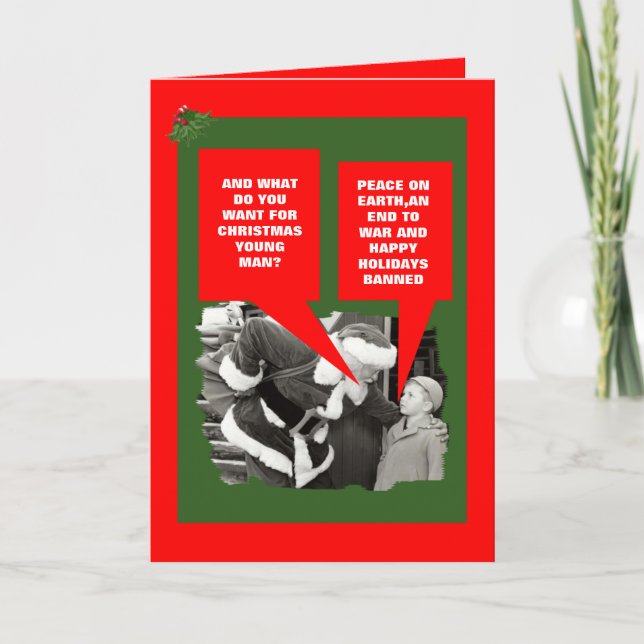 Anti President Obama Xmas Holiday Card (Front)
