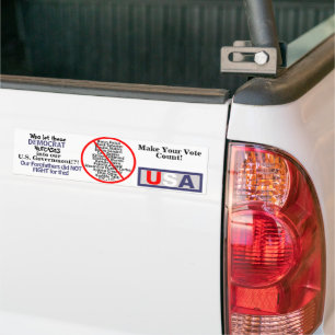 Anti Progressive Democrats Edit Bumper Sticker