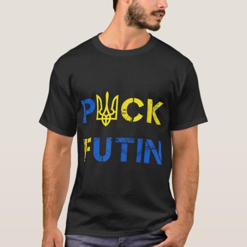 Anti Putin I Stand With Ukraine Ukrainian Support T_Shirt